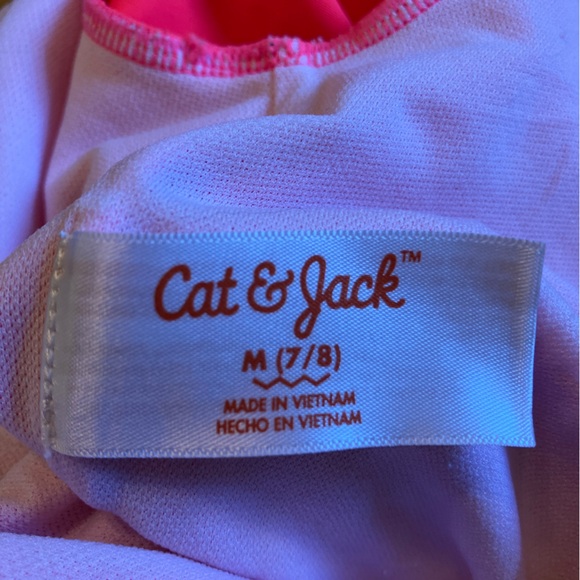 Cat & Jack long sleeve swim suit - one piece rash guard - zipper, rainbow - Picture 10 of 10